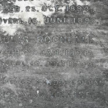 VILLIERS Louis Rochelle, de 1898-1898