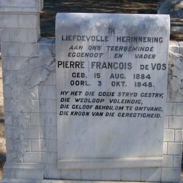 VOS Pierre Francois, de 1884-1948