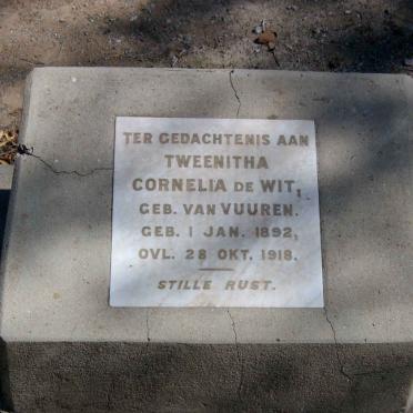 WIT Tweenitha Cornelia, de nee VAN VUUREN 1892-1918