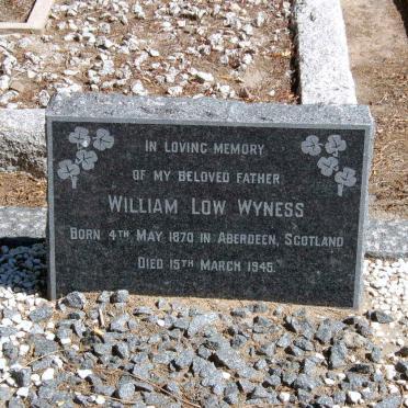 WYNESS William Low 1870-1945