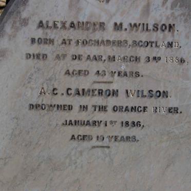 WILSON Alexander M. -1886 :: WILSON A.C. Cameron -1886