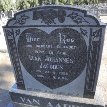 AARDE Izak Johannes Jacobus, van 1935-1966