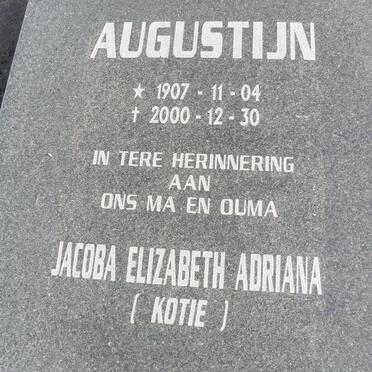 AUGUSTIJN Jacoba Elizabeth Adriana 1907-2000
