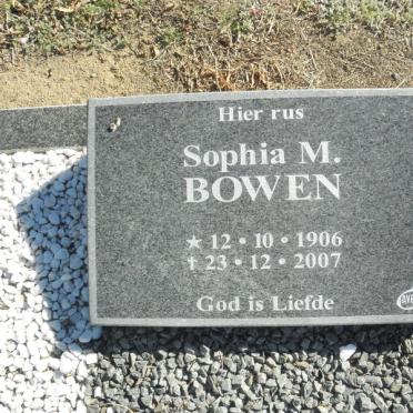 BOWEN Sophia M. 1906-2007