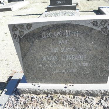 CONRADIE Maria 1889-1969