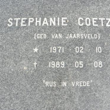 COETZEE Stephanie nee VAN JAARSVELD 1971-1989