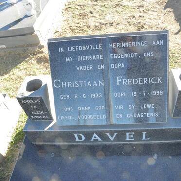 DAVEL Christiaan Frederick 1933-1999