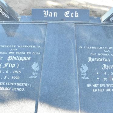 ECK Arie Philippus, van 1915-1990 &amp; Hendrika M.M. 1910-1995