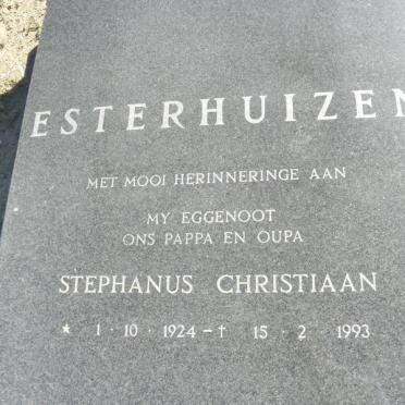 ESTERHUIZEN Stephanus Christiaan 1924-1993