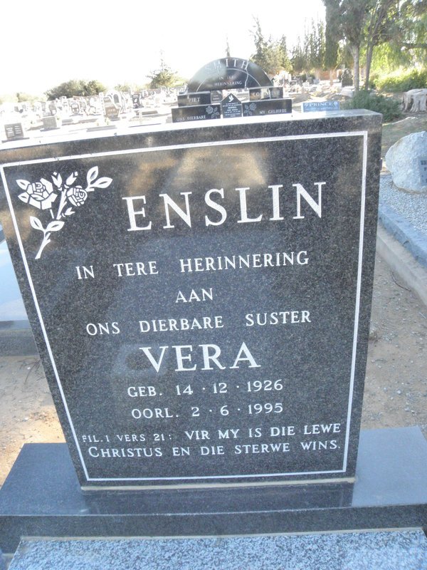 ENSLIN Vera 1926-1995