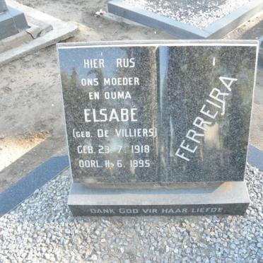 FERREIRA Elsabe nee De VILLIERS 1918-1995