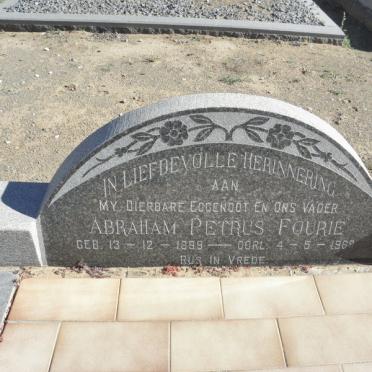 FOURIE Abraham Petrus 1899-1968