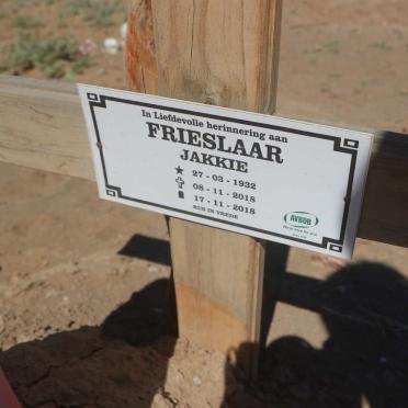 FRIESLAAR Jakkie 1932-2018