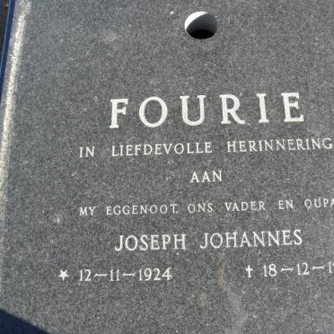 FOURIE Joseph Johannes 1924-1984