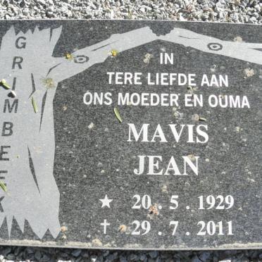 GRIMBEEK Mavis Jean 1929-2011 