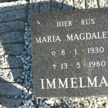 IMMELMAN Maria Magdalena 1930-1980