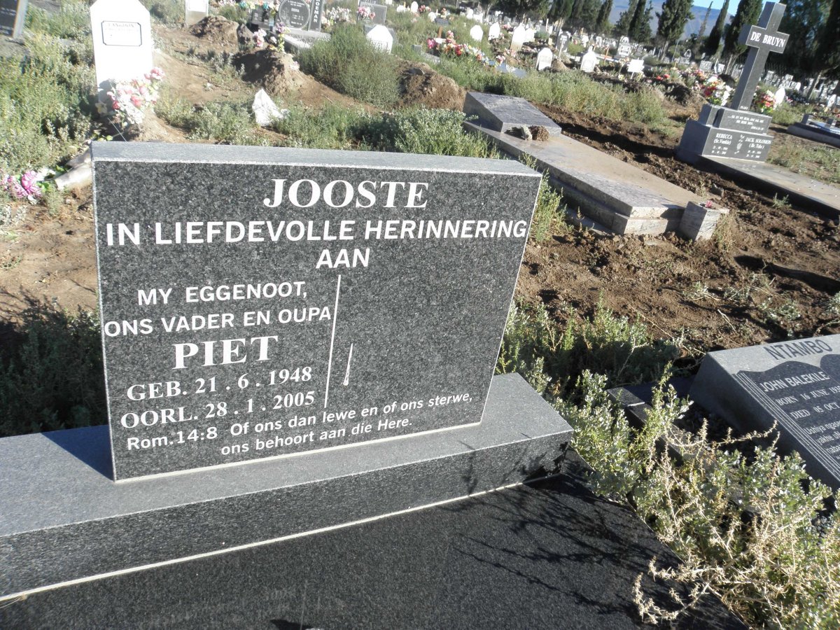 JOOSTE Piet 1948-2005