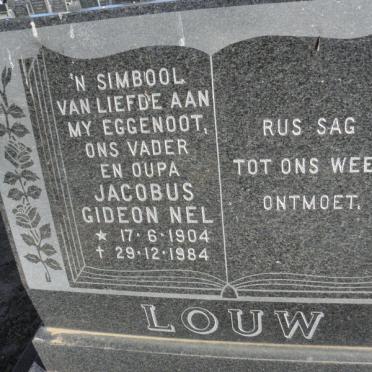 LOUW Jacobus Gideon Nel 1904-1984