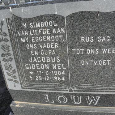 LOUW Jacobus Gideon Nel 1904-1984