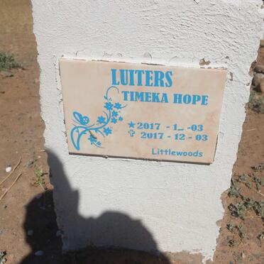 LUITERS Timeka Hope 2017-2017
