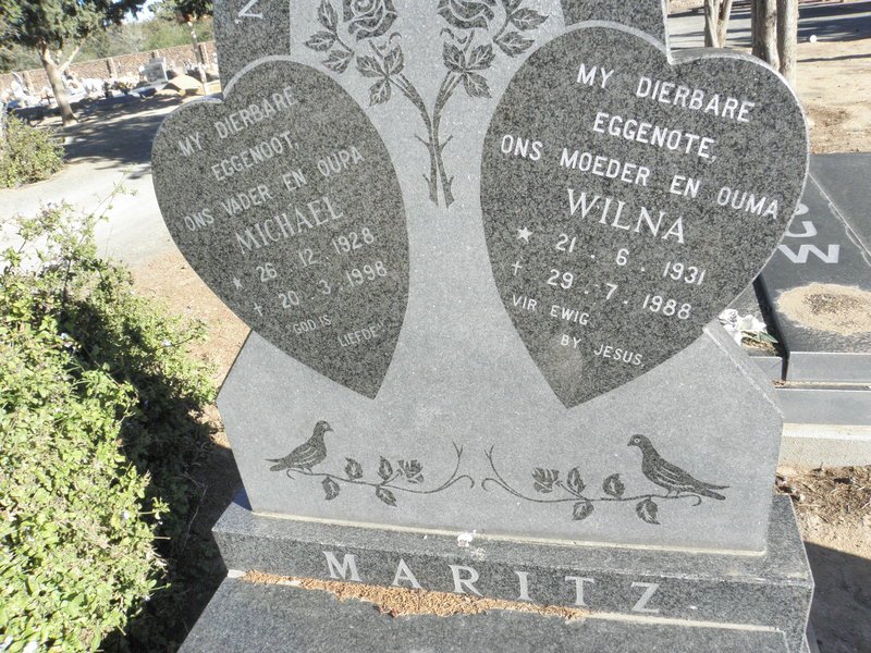 MARITZ Michael 1928-1998 &amp; Wilna 1931-1988