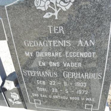 MALAN Stephanus Gerhardus 1903-1972