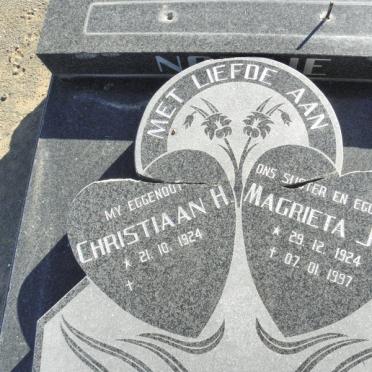 NORTJE Christiaan H. 1924- &amp; Magrieta J.E. 1924-1997
