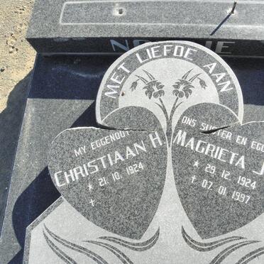 NORTJE Christiaan H. 1924- &amp; Magrieta J.E. 1924-1997