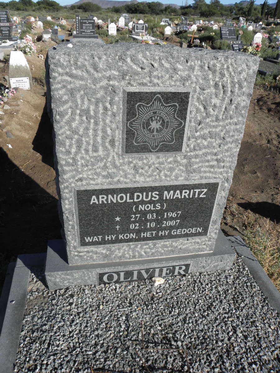 OLIVIER Arnoldus Maritz 1967-2007