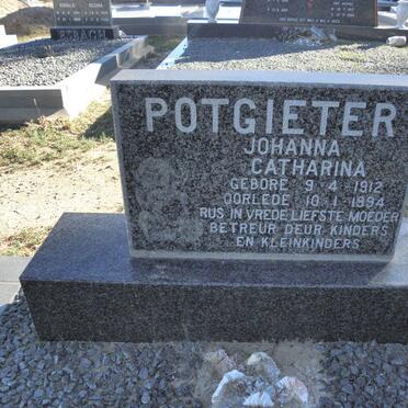 POTGIETER Johanna Catharina 1912-1994