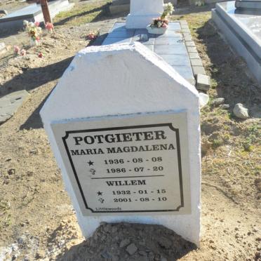 POTGIETER Willem 1932-2001 &amp; Maria Magdalena 1936-1986