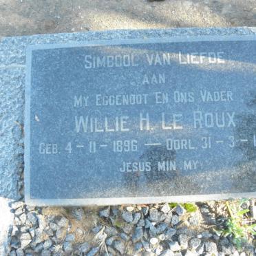 ROUX Willie H., Le 1896-1963