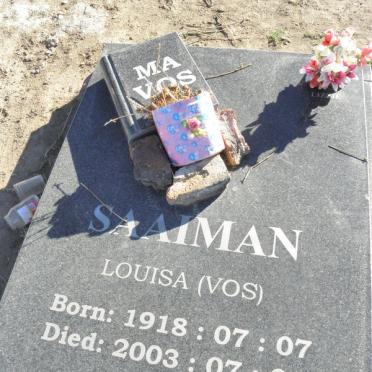 SAAIMAN Louisa nee VOS 1918-2003