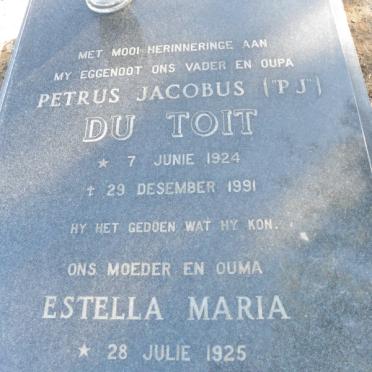 TOIT Petrus Jacobus, du 1924-1991 &amp; Estella  Maria 1925-1994