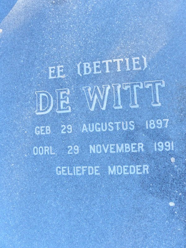 WITT E.E., de 1897-1991