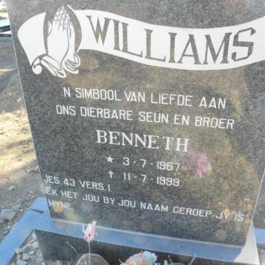 WILLIAMS Benneth 1967-1999