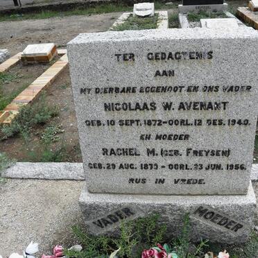 AVENANT Nicolaas W. 1872-1940 &amp; Rachel M. FREYSEN 187?-1956