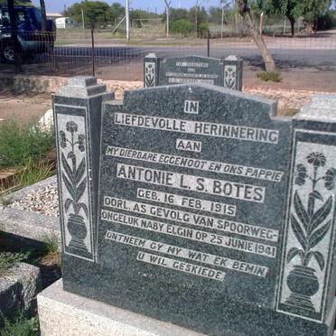 BOTES Antonie L.S. 1915-1941