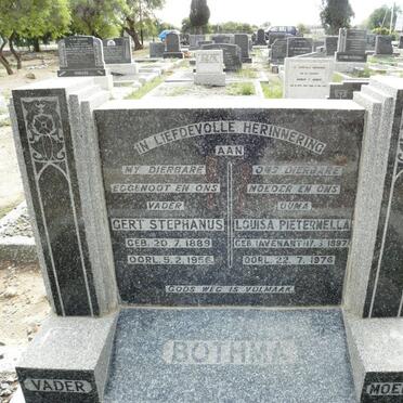 BOTHMA Gert Stephanus 1889-1956 &amp; Louisa Pieternella AVENANT 1897-1976