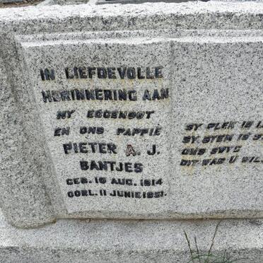 BANTJES Pieter A.J. 1914-1951