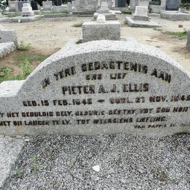 ELLIS Pieter A.J. 1945-1945