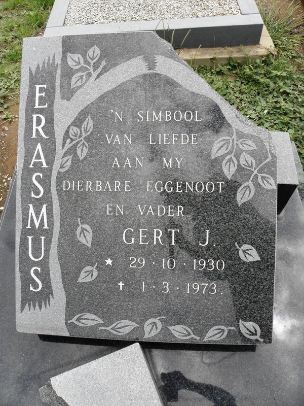 ERASMUS Gert J. 1930-1973