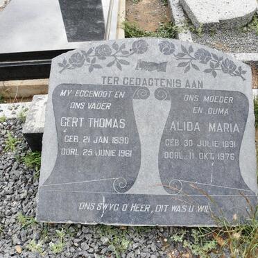 FERREIRA Gert Thomas 1890-1961 &amp; Alida Maria 1891-1976