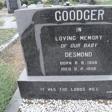 GOODGER Desmond 1956-1956