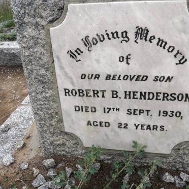 HENDERSON Robert B. -1930