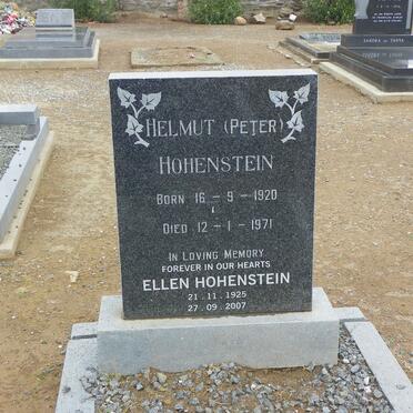 HOHENSTEIN Helmut 1920-1971 &amp; Ellen 1925-2007
