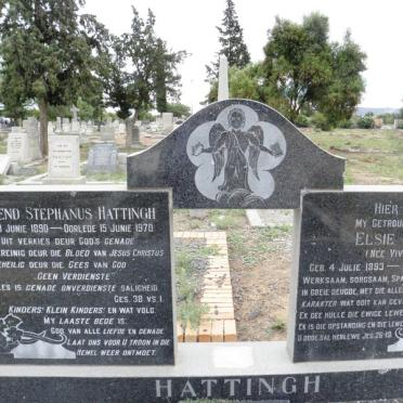 HATTINGH Barend Stephanus 1890-1970 &amp; Elsie Jacoba VIVIER 1893-1968