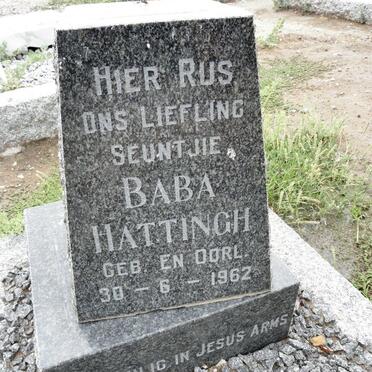 HATTINGH Baba -1962-1962