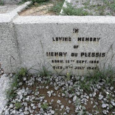 PLESSIS Henry, du 1895-1946