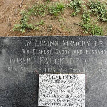 VILLIERS Robert Falck, de 1926-1971 &amp; ? Elizabeth PAGE 1925-2008